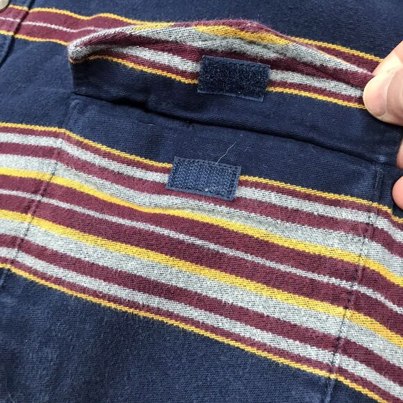 DULUTH Burlyweight Chamois Flannel Heavy Shirt Shacket Men 3XL Serape Stripe - Picture 3 of 12